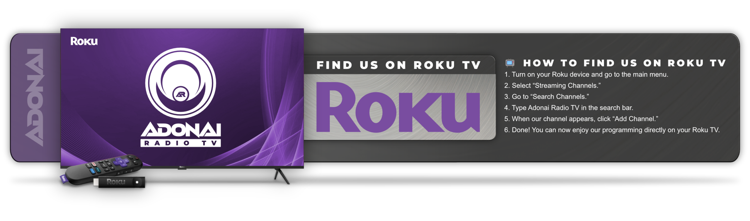 Adonai Radio TV - Encuéntranos en Roku